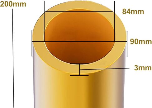Round Brass Tube 90mm Outer Diameter 200mm Length Seamless High-Strength Precision Straight Tube in Saudi Arabia
