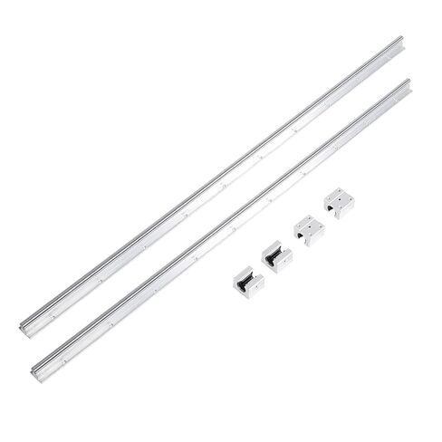 2Pcs SBR12 1000mm 12mm L Slide Rail Shaft 4Pcs SBR12UU Bea Block The L Slide Rail Shaft is Made of Carbon Steel, and The Bea Block is Made of Aluminum Alloy, Sturdy in Saudi Arabia