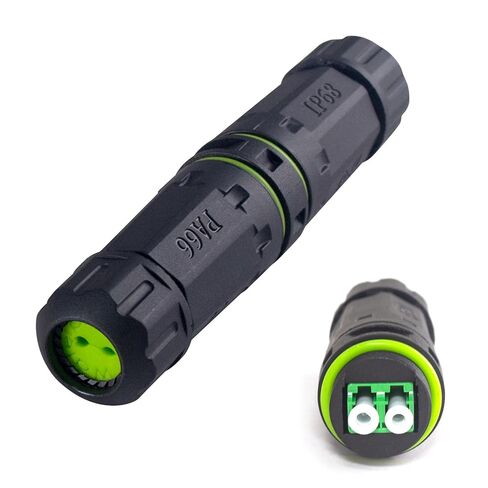 Danfetsoy IP68 Waterproof Fiber Optical Adapter, IP68 Waterproof LC Fiber Adapter Connector Outdoor LC Duplex Coupler for Optical Cable Extension&Singlemode&Duplex,1pack in Saudi Arabia