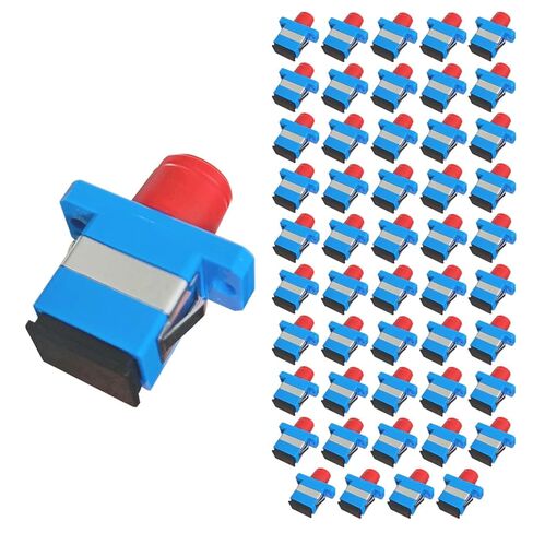 GwliUni 50 قطعة SC إلى FC الألياف البصرية محول مقرنات كابل وضع واحد، محولات Simplex موصلات سبائك الزنك in Kuwait