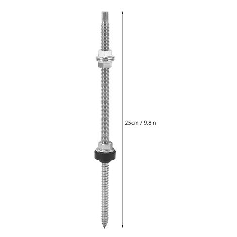 4PCS PV Bracket Double Head Screw Stainless Steel Photovoltaic Mounting Screw for Wind , Earthquake , Installation in Saudi Arabia