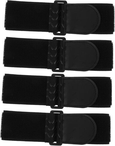 4pcs Elastic Ankle Safety Bands Flexible Hook and Loop Straps for Cycling Fishing and Outdoor Activities Comfortable Design Durable Reinforced Stitching Versatile Utility for in Saudi Arabia