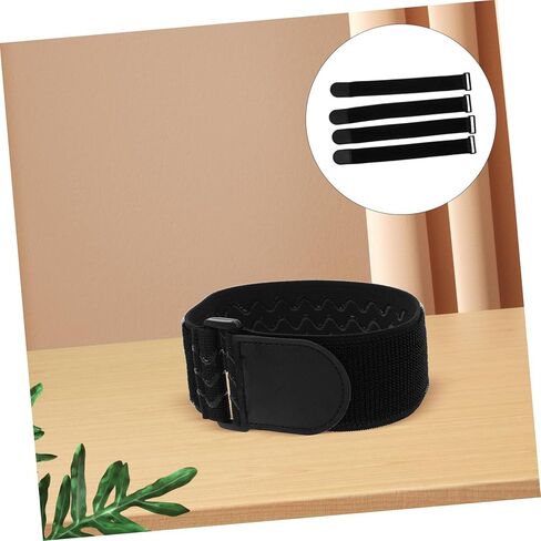 4pcs Elastic Ankle Safety Bands Flexible Hook and Loop Straps for Cycling Fishing and Outdoor Activities Comfortable Design Durable Reinforced Stitching Versatile Utility for in Saudi Arabia