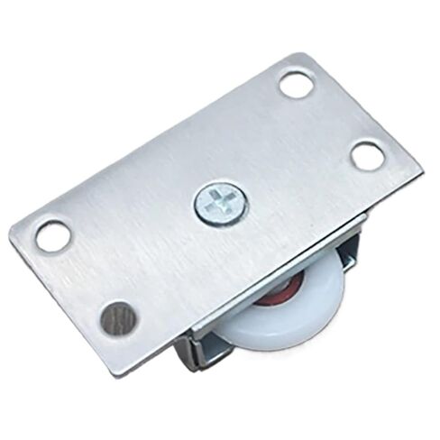 2 قطعة/المجموعة الفولاذ المقاوم للصدأ انزلاق الباب تحمل بكرات عجلات الأثاث المنزلي خزانة خزانة الباب بكرة الأجهزة التبعي in Kuwait