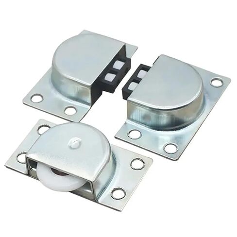 2 قطعة/المجموعة الفولاذ المقاوم للصدأ انزلاق الباب تحمل بكرات عجلات الأثاث المنزلي خزانة خزانة الباب بكرة الأجهزة التبعي in Kuwait