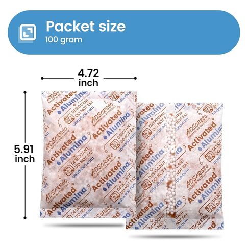 100 جرام 5 قطع من مجفف الألومينا المنشطة، مجفف طابعة ثلاثية الأبعاد عالي الكفاءة لتجفيف الخيوط، ممتص رطوبة الألومينا المنشطة القابل لإعادة الاستخدام للتخزين وأجهزة إزالة الرطوبة in Kuwait