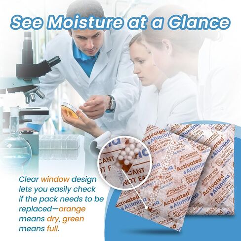 100 جرام 5 قطع من مجفف الألومينا المنشطة، مجفف طابعة ثلاثية الأبعاد عالي الكفاءة لتجفيف الخيوط، ممتص رطوبة الألومينا المنشطة القابل لإعادة الاستخدام للتخزين وأجهزة إزالة الرطوبة in Kuwait