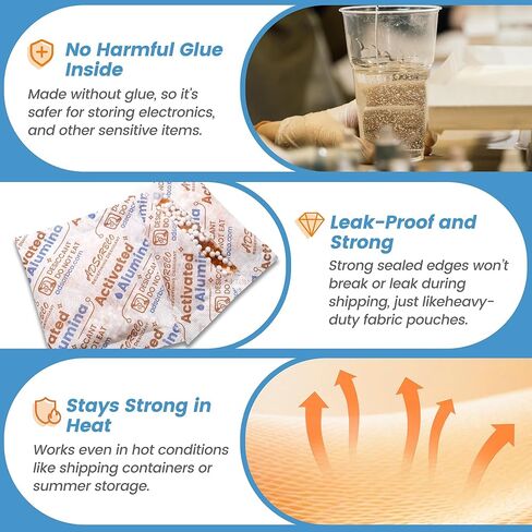 20 جرام 15 قطعة من مجفف الألومينا المنشط، مجفف طابعة ثلاثية الأبعاد عالي الكفاءة لتجفيف الخيوط، ممتص رطوبة الألومينا المنشط القابل لإعادة الاستخدام للتخزين وأجهزة إزالة الرطوبة in Kuwait