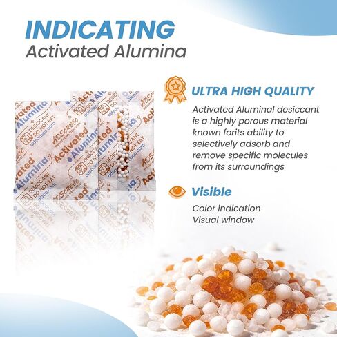 20 جرام 15 قطعة من مجفف الألومينا المنشط، مجفف طابعة ثلاثية الأبعاد عالي الكفاءة لتجفيف الخيوط، ممتص رطوبة الألومينا المنشط القابل لإعادة الاستخدام للتخزين وأجهزة إزالة الرطوبة in Kuwait
