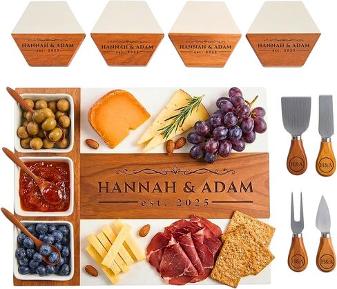 لوحة شركوتري شخصية - لوحات جبن كبيرة لحفلات الزفاف والذكرى السنوية ، منزل جديد ، منزل ، دش الزفاف ، عيد ميلاد ، هدية التقاعد للنساء ، هدايا الزفاف المخصصة in Kuwait