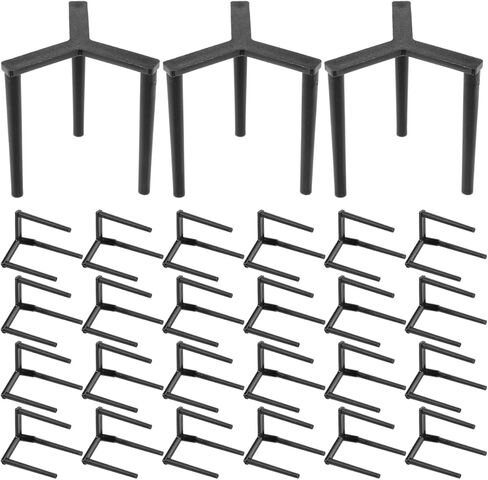 GLEAVI 200Pcs Pizza Saver Tripod Stands - Reusable Plastic Pizza Protectors for Takeaway Boxes Prevents Sticking and Crushing Compact 1.49X1.37X1.37In Support Racks for Restaurants and Home Use in Saudi Arabia