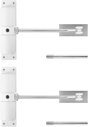Door Closer Metal Adjustable Heavy Duty Safety Spring Silenciar Convert Hinged Interior Exterior(2 Pcs) in Saudi Arabia