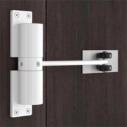 Door Closer Metal Adjustable Heavy Duty Safety Spring Silenciar Convert Hinged Interior Exterior(2 Pcs) in Saudi Arabia