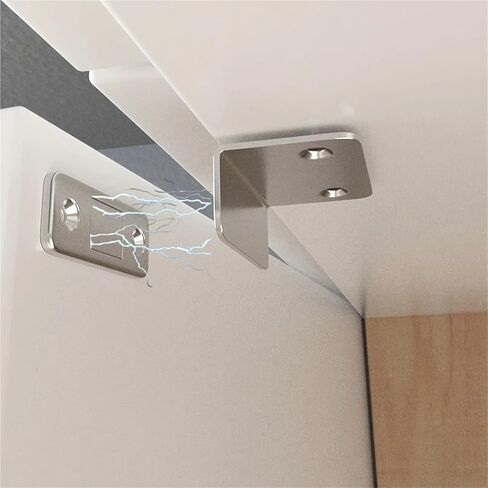 L-Type Strong Magnetic Door Closer Cabinet Catches Latch Magnet Wardrobes Stopper Ultra Thin Closures Furniture Fittings(5sets) in Saudi Arabia