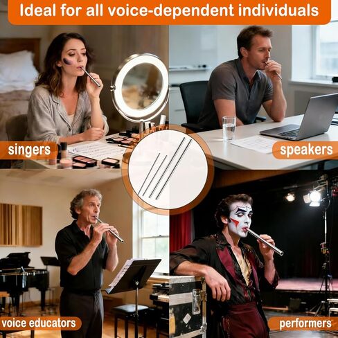 مدرب صوتي للغناء - مدرب صوتي أفضل مع 4 ماصات غناء من الفولاذ المقاوم للصدأ، وحقيبة من الخيزران وفرشاة in Kuwait