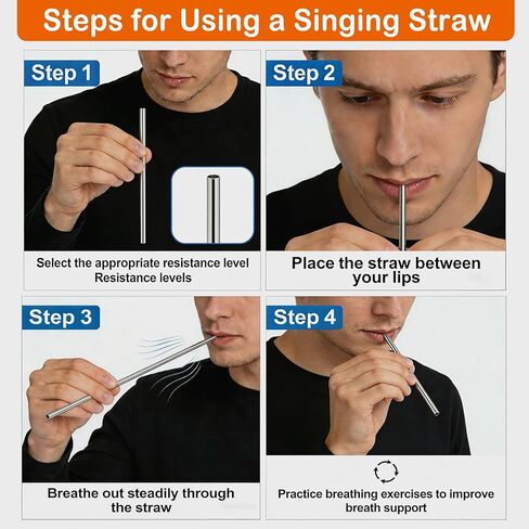 مدرب صوتي للغناء - مدرب صوتي أفضل مع 4 ماصات غناء من الفولاذ المقاوم للصدأ، وحقيبة من الخيزران وفرشاة in Kuwait