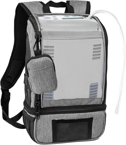 Oxygen Concentrators Backpack - POC Carrying Bag Compatible with Inogen One G3 & G5, Inogen Rove 6, Portable, with Reflective Strips (Black) in Saudi Arabia