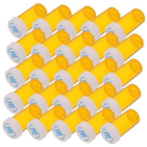 Zerodeko 25pcs Medicine Holder Travel Friendly Dram Medicine Bottles with Safety Caps Compact Organizer for Health Supplies and Travel Needs in Saudi Arabia