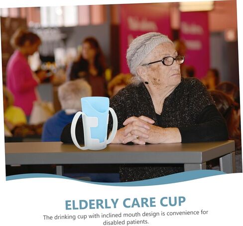 Didiseaon Convalescent Feeding Cup for Bedridden Patients Inclined Mouth Design for Easy Drinking Durable and Convenient Elderly Water Cup for Feeding and Hydration Needs in Saudi Arabia