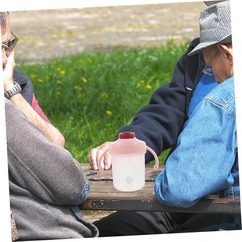 SAFIGLE Elderly Cup with Weighted Straw and Two Handles -choke Drinking Cup for Pregnant and Postpartum Women for Hospital Use and Dysphagia Care in Saudi Arabia