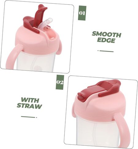 SAFIGLE Elderly Cup with Weighted Straw and Two Handles -choke Drinking Cup for Pregnant and Postpartum Women for Hospital Use and Dysphagia Care in Saudi Arabia