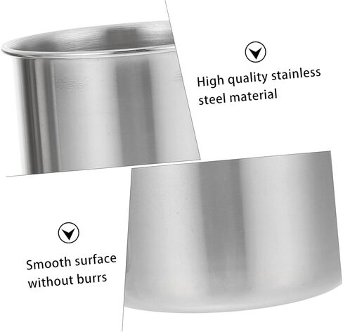 IMIKEYA 6pcs Stainless Steel Medicine Cup Portable Water Bowl Measuring Cups Washable Automatic Pig Water Bowl Electric Model Mini Drinking Water Bowl Water Bowl 304 Stainless Steel Silver in Saudi Arabia