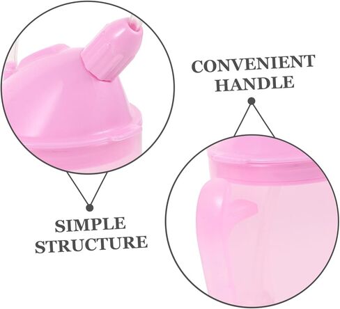 PartyKindom Disabled Patient Drinking Cup Straw and Lid Leakproof Ergonomic Design for Elderly Spill-resistant Feeding Cup for Convalescent Care for Home and Hospital Use in Saudi Arabia
