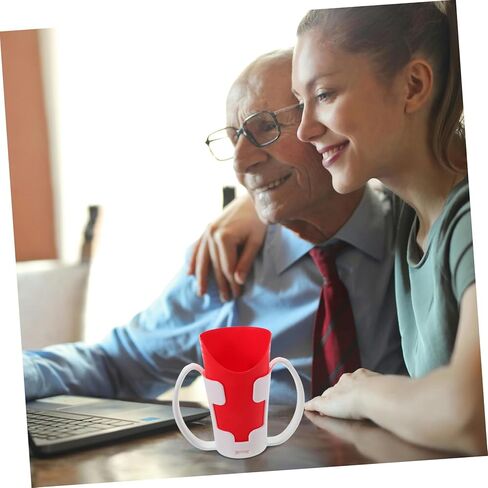 BESTYASH Elderly Water Cup No Spill Nosey Cup for Adults Cutout Design for Dysphagia in Saudi Arabia