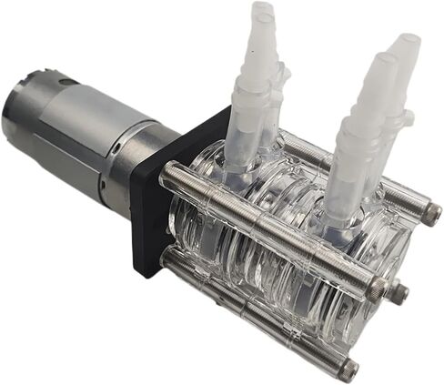 Peristaltic Pump, Water Pump, Dosing Pump, Dual Pump Head, 12V 24V DC(Silicone tube,12V) in Saudi Arabia