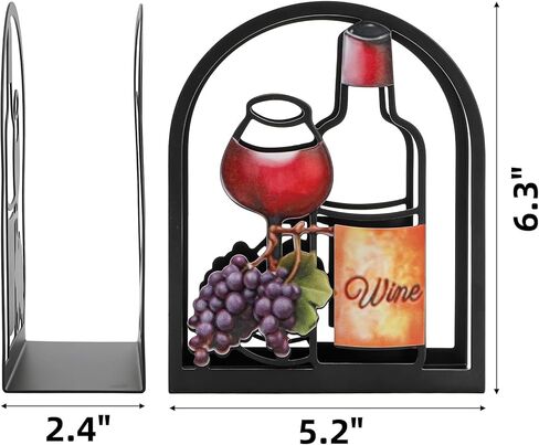 Covzoe 2 Pieces Napkin Holder for Table, Rustic Metal Napkin Dispenser, Coffee Paper Towel Standing Holder, Wine Bottle Shaped Tissue Box for Kitchen, Coffee Shop, Dining Room Decoration in Saudi Arabia