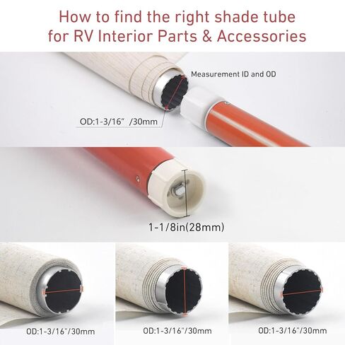 Rollerhouse 2 Wire Switch Controlled Motor Electric Roller Motor Hard Wired 12V DC Motors for RV Electric Roller Shade, Working for 1-3/16" Roller Tube in Kuwait