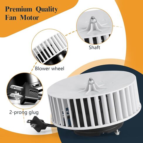 8663 Upgraded Bathroom Exhaust Fan Motor Replacement for NuTone Broan, Replaces OEM JA2B104N 97017705, Quiet Low Noise Blower Motor Compatible with 8673 8664RP 8814 8814R 8832 671RB 672RB in Saudi Arabia