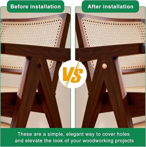 150Pcs 4Sizs Wood Hole Plugs 1/2 Inch,3/8 Inch,5/16 Inch,3/16 Inch Wooden Hole Plugs for Holes in Locking Hole Tube Furniture,Table an,Chair Legs,Wood Caps and Wooden Screw Covers in Kuwait