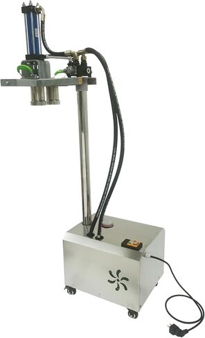 TECHTONGDA Hydraulic Pasta Maker Machine, Commercial Vertical Noodle Making Machine with Double Noodle Barrel & 5 Molds, Pasta Press Making Equipment in Saudi Arabia