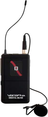 نظام ميكروفون لاسلكي VOCOPRO Digital-Quad-B-500 رباعي القنوات UHF تم تكوينه مع أحزمة تثبيت لاستخدام سماعات الرأس وميكروفونات طية صدر السترة - DIGQUADB500 in Saudi Arabia