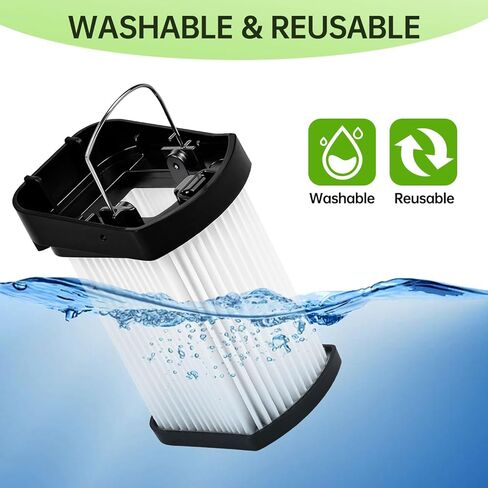 4-Pack Replacement Filters for Shark WANDVAC Cordless Hand Vacuum WV401, WV401BL, WV401PK, WV410BL, WV410PR, WV410GN, WV410TL, QV410QBL, Fabric Filter with Brush Compare to Part XFFWV400 in Saudi Arabia