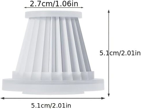 5-Pack Handheld Vacuum Filter, Non-Woven Fabric Replacement Filter, High-Efficiency Filtration Accessory, Household Handheld Vacuums, Ideal for Home and Car Use in Saudi Arabia