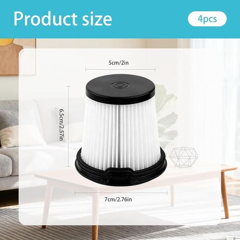 4 Pcs HEPA Filters Replacement Part for Shark IW3511 IW1120 IW1111 Detect Pro Lightweight Cordless Stick Vacuum Cleaner,Compatible with Shark BU3523 Clean Empty Auto-Empty System Portable Handheld in Saudi Arabia