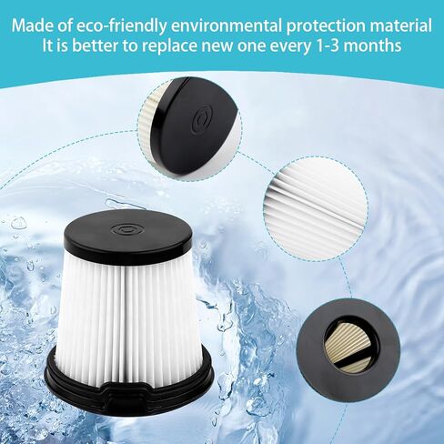 4 Pcs HEPA Filters Replacement Part for Shark IW3511 IW1120 IW1111 Detect Pro Lightweight Cordless Stick Vacuum Cleaner,Compatible with Shark BU3523 Clean Empty Auto-Empty System Portable Handheld in Saudi Arabia