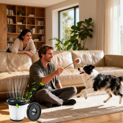 4 Pcs HEPA Filters Replacement Part for Shark IW3511 IW1120 IW1111 Detect Pro Lightweight Cordless Stick Vacuum Cleaner,Compatible with Shark BU3523 Clean Empty Auto-Empty System Portable Handheld in Saudi Arabia