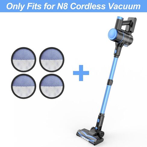 Filter Replacement for UML0 N8, Original Resuable Filter Repalcement for N8 Cordless Stcik Vacuum Cleaner, 4 Packs in Kuwait
