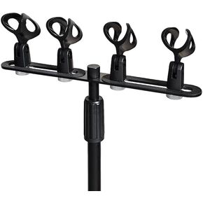 CH4 Mini 4 Mic Mount Bar مع خيط قياسي 5/8 بوصة مناسب لمعظم أذرع الميكروفون التي تقف على الذراع in Kuwait