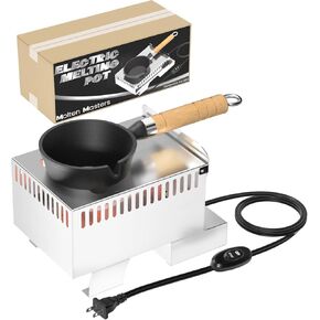 Electric Lead Melting Pot, 5lb Capacity Metal Melter for Fishing Weights & Bullet Casting Molds, Quick Heat Smelting Furnace with Separated Cast Iron Pot & Stainless Steel Base, 110V & 120V Compatible in Kuwait