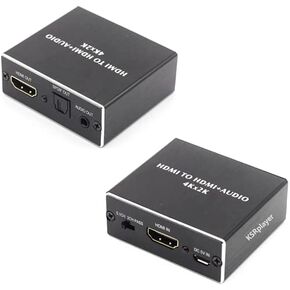 HDMI إلى HDMI Audio Extractor مع محول صوت ستيريو TOSLINK SPDIF 3.5 ملم يدعم Ultra HD | 4K X 2K لأجهزة PS3/4 Xbox PC/كمبيوتر محمول HDTV in Kuwait