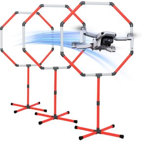Drone Obstacle Course Kit, 3 Sets of 27" Hoop Size - Large-sized Loop for RC FPV Drone Beginners, Reducing The Risk of Collision, Portable Game Loop Gate System with Separate Storage Bag in Kuwait