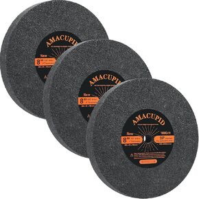 عجلة تلميع من ألياف النايلون مقاس 8 بوصة صلابة 9P 3 قطع. لآلة تلميع طاحونة مقاعد البدلاء. مادة كاشطة من كربيد السيليكون. تلميع الفولاذ المقاوم للصدأ، إلخ. أربور 5/8 بوصة، 180 حبيبة in Kuwait