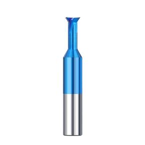 45° 60° 1.5-16mm Carbide Dovetail Milling Cutter Slotting Machining Tool for CNC(45°,Nano Coating,16mm) in Kuwait