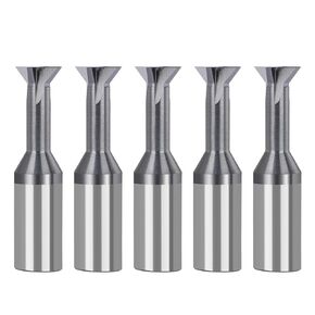 5 قطع/مجموعة، 45° 60° 1.5-16 مم قاطعة طحن تتوافق من الكربيد، أداة تصنيع الشق لـ CNC (60 درجة، طلاء ALTIAN، 14 مم) in Kuwait