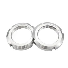 304 Stainless Steel DIN981 Slotted Bearing Locking Precision Round Nuts 1/2/4/6 pcs M10-M100(M12xP1.0-6pcs) in Kuwait
