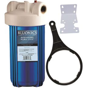 يستخدم نظام مبيت فلتر المياه بالكامل من Bluonics 4.5 × 10 خراطيش ذات حجم قياسي 4.5 × 10 - كاملة مع مفتاح الربط والقوس والمسامير in Kuwait